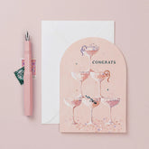 Sister Paper Champagne Congratulations Card